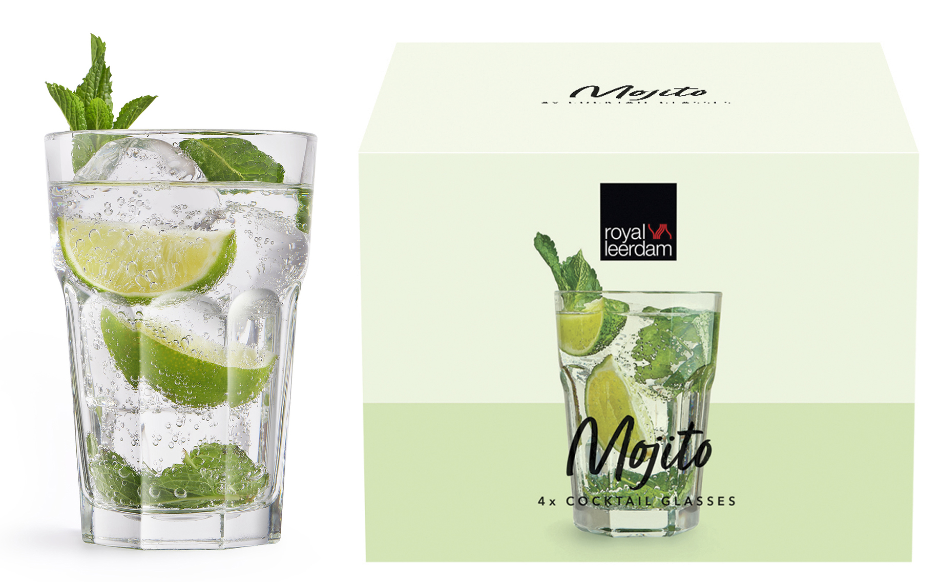 Joogiklaas Mojito 41cl, 4tk